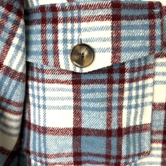 Flannel Plaid Shacket Jacket Wms Medium Cabincore Outdoors Cozycore Forever 21 - Picture 5 of 10